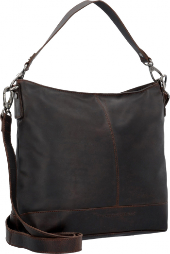 Geanta de dama The Chesterfield Brand piele naturala maro inchis de mana si umar Amelia 
