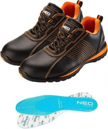 Pantofi de lucru SB SRA piele protectie metalica talpici/branturi marimea 43 NEO 