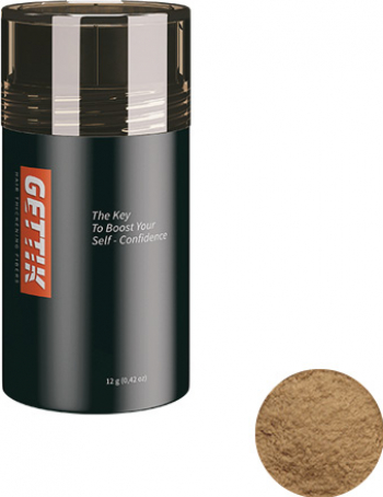 Fibre pentru par rar Gettik pudra blond inchis 12 g