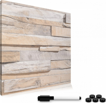 Tabla magnetica Navaris MDF 40 x 40 cm marker magneti 42911 