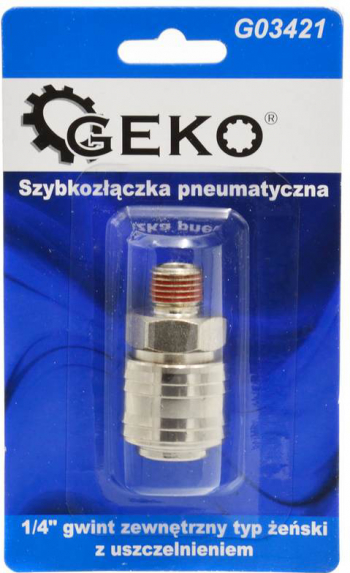 Cuplaj pneumatic rapid tip 1/4 and cu etansare Geko G03421 