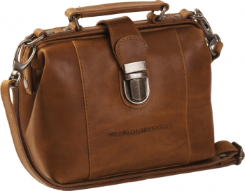 Geanta de dama The Chesterfield Brand piele naturala maro coniac de mana si umar Rachael 
