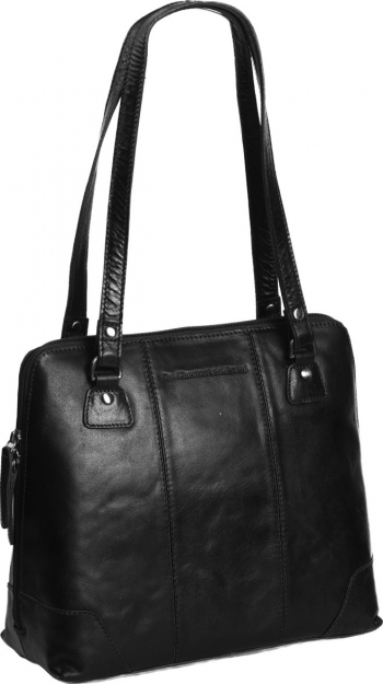 Geanta de dama The Chesterfield Brand piele naturala neagra de umar Elly 