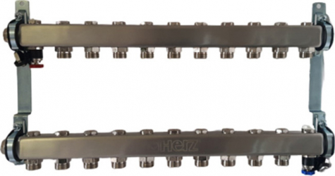 Ansamblu distribuitor inox 10 cai detentor HERZ Armaturen 