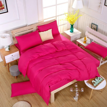 Husa pilota 140/220cm Satinat bumbac 100 Fucsia 