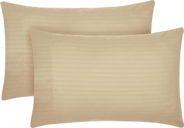 Set 2 huse perna 40/40cm Damasc bumbac 100 Bej 