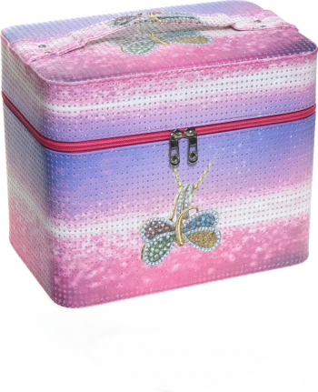 Geanta organizator cosmetice 27x22.5x18 cm Fluturi 