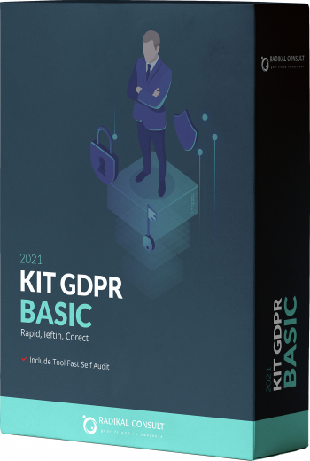 KIT GDPR BASIC Radikal Consult pentru implementare rapida ieftina si corecta. Tool Fast Self Audit si suport incluse 