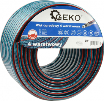 Furtun de gradina 4 straturi 3/4 and 50m Geko G73788 