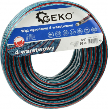 Furtun de gradina cu 4 straturi 3/4 and 30m Geko G73787 