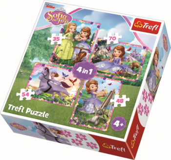 Puzzle Trefl 4 in 1 Lumea Sofiei 207 piese 