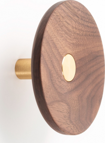 Agatatoare cuier Zoot finisaj alama intunecata periata cu nuc natur D 120 mm 