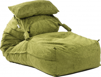Fotoliu Yoga XL cu Perna Chelford Green Gama Premium Textil umplut cu fulgi de burete memory mix 