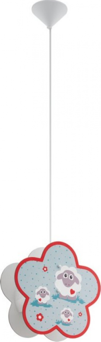 Pendul copii EGLO LALELU 97706 E27 1x60W Lemn colorat 