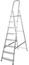 Scara aluminiu pliabila 8 trepte 7 trepte + platforma fabricata in UE 