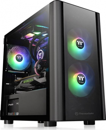 Carcasa Thermaltake V150 Tempered Glass Negru 