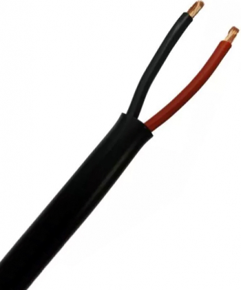 Cablu electric plat elSales ELS-MYYUP 2 fire x 0.5 mm lungime 1 metru negru 
