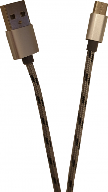 Cablu Universal De Date Si Incarcare MicroUSB Panzat Pentru Telefoane Tablete Si Alte Dispozitive Argintiu 