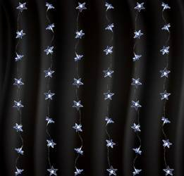 DEZACTIVATGhirlanda perdea de lumini decor stele LED 1.5 m alb rece interior 