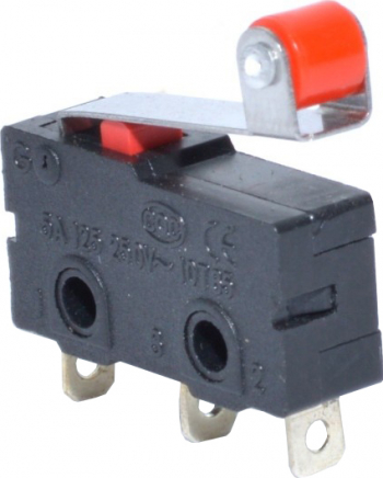 Intrerupator tip limitator mini cu rola elSales ELS-LMR1 15 x 18 x 6 mm negru 