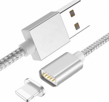 Cablu incarcare cu USB lightning 1 m Argintiu Doty