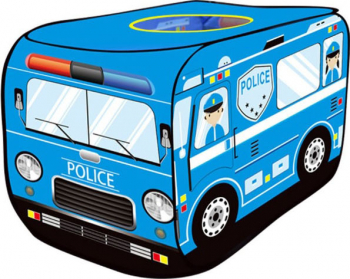 Cort de joaca pentru copii masina de politie cort de exterior sau interior albastru doty 