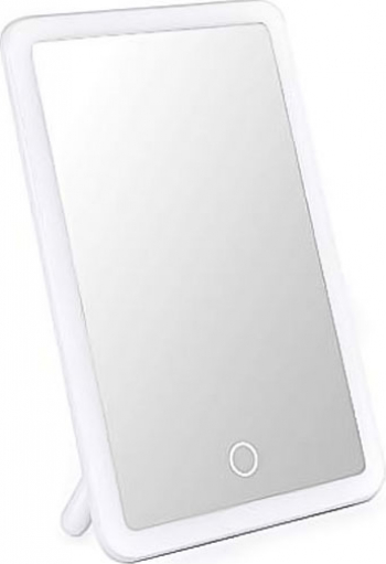Oglinda SmartMirror portabila cu leduri pentru machiaj alba Doty