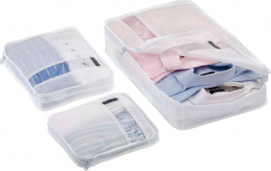 Set 3 accesorii de organizare bagaje Vivo EFG1023 alb