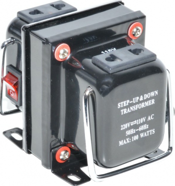 Transformator tensiune 220V-110V elSales ELS-TDS 100 W negru