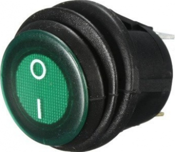 Buton intrerupator ON/OFF din cauciuc verde 