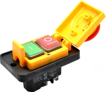 Buton intrerupator pe placa AC-3 cu releu si capac 220V-15A 