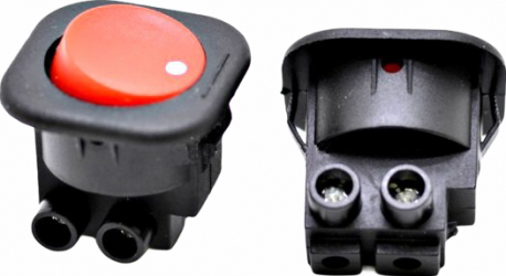 Buton rosu patrat 