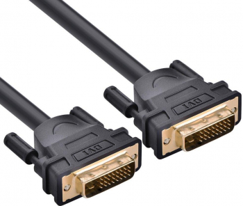 Cablu DVI D 24+1 cu DVI D 24+1 elSales ELS-CDVI lungime 3 metri negru 