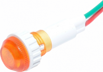 Indicator martor portocaliu cu fir 12V 