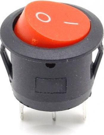 Intrerupator buton rosu ON-OFF