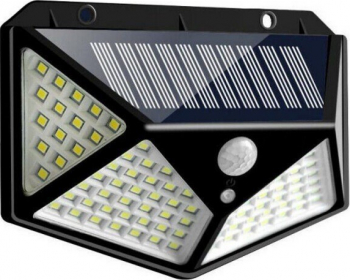 Lampa solara de perete 114 Led -uri cu senzor 