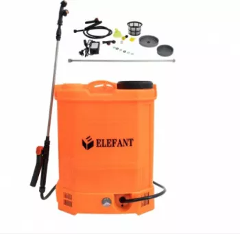 Pompa Stropit Electrica Elefant 16 Litri 6 Bar + Regulator Presiune Acumulator 8AH Lance 85 cm 3 duze