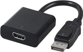 Adaptor Gembird A-DPM-HDMIF-002 Displayport la HDMI 10 cm Negru 