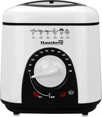 Friteuza Electrica Hausberg HB-1320NG 950 W 1 Litru Alb - Negru