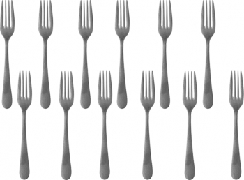 Set 12 furculite medii RAKI OLD FASHIONED 3mm 