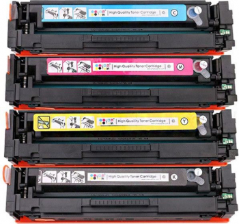 Set de 4 Tonere W2030A - W2033A / 415X 8700 Pagini BK/C/M/Y Multicolor Fara Chip Compatibile HP