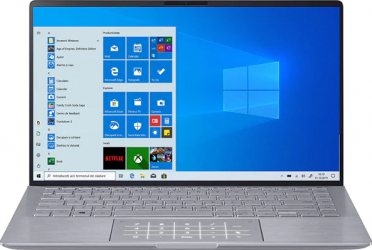Ultrabook ASUS ZenBook 14 UM433IQ AMD Ryzen 5 4500U 512GB SSD 8GB MX350 2GB FullHD Win10 Tast. ilum. Light Grey