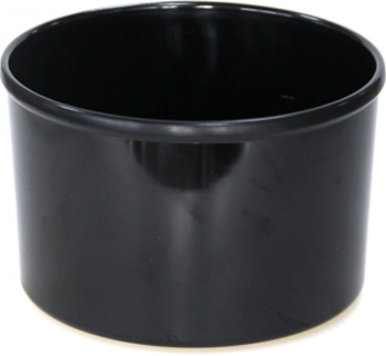Recipient melamina rotund bufet Culinaro Murun 17x10cm 1800ml negru