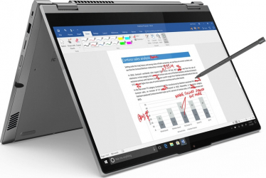 Ultrabook 2in1 Lenovo ThinkBook 14s Yoga ITL Intel Core (11th Gen) i5-1135G7 512GB SSD 16GB FullHD Touch Win10 Pro FPR Tas. il. Mineral Grey