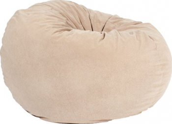 Fotoliu King Size - Beige Gama Plush Honey umplut cu fulgi de burete memory mix and reg 