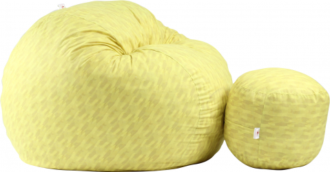 Fotoliu King Size cu Otoman LuLuLemon Gama Premium Textil umplut cu fulgi de burete memory mix 
