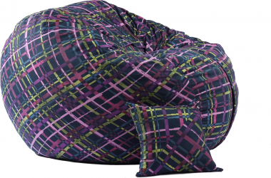 Fotoliu King Size cu Perna decorativa Aurora Colours Gama Premium Textil umplut cu fulgi de burete memory mix 