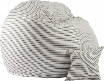 Fotoliu King Size cu Perna decorativa Riviera Stripes Gama Premium Textil umplut cu fulgi de burete memory mix 