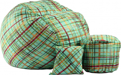 Fotoliu King Size Otoman cu Perna decorativa Over the Ocean Gama Premium Textil umplut cu fulgi de burete memory mix 