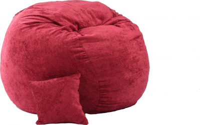 Fotoliu King Size si perna decorativa Sour Cherry Gama Premium Rustic umplut cu fulgi de burete memory mix 